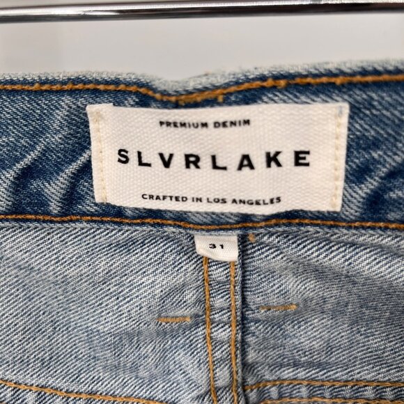 SLVRLAKE London High Rise Straight Jeans Size 31 Heartache Wash - Picture 13 of 16